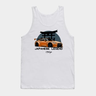 Nissan GTR orange Tank Top